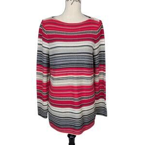 Ralph Lauren Striped Pullover Sweater Red and Gray Size XL